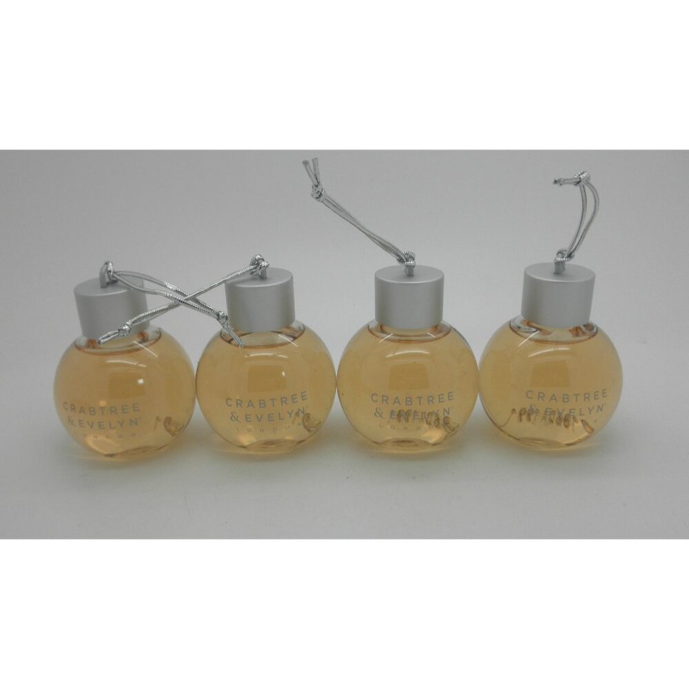 CRABTREE & EVELYN unboxed Shower Bauble ROSEWATER & PINK PEPPERCORN Lot of 4